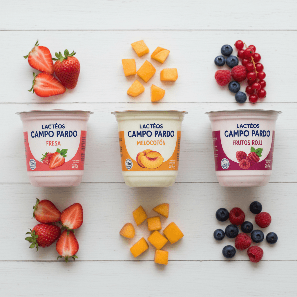 Strawberry, peach, red fruit flavors