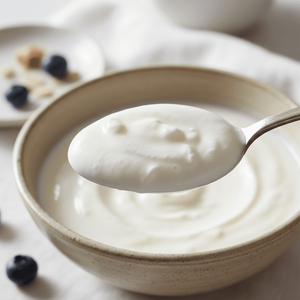 Live probiotic cultures in yogurt