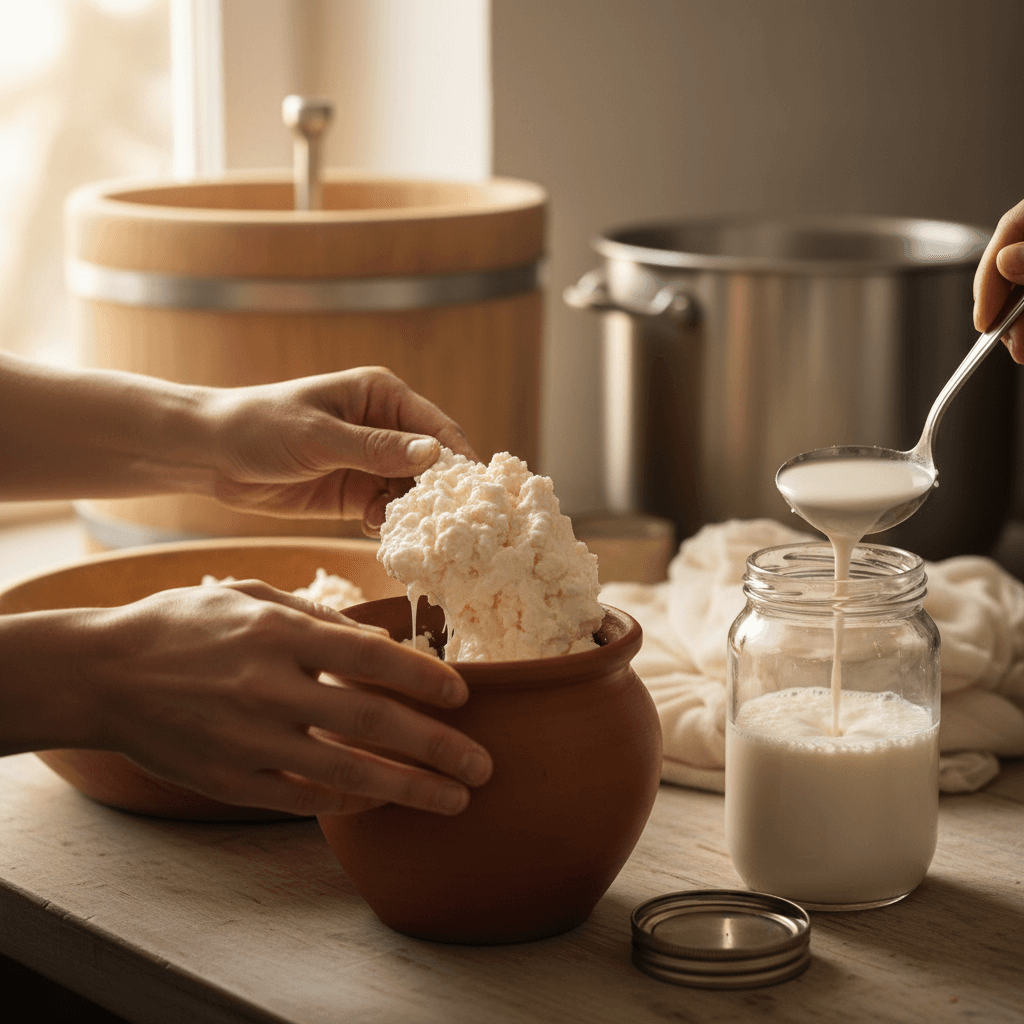 Live probiotic cultures in yogurt